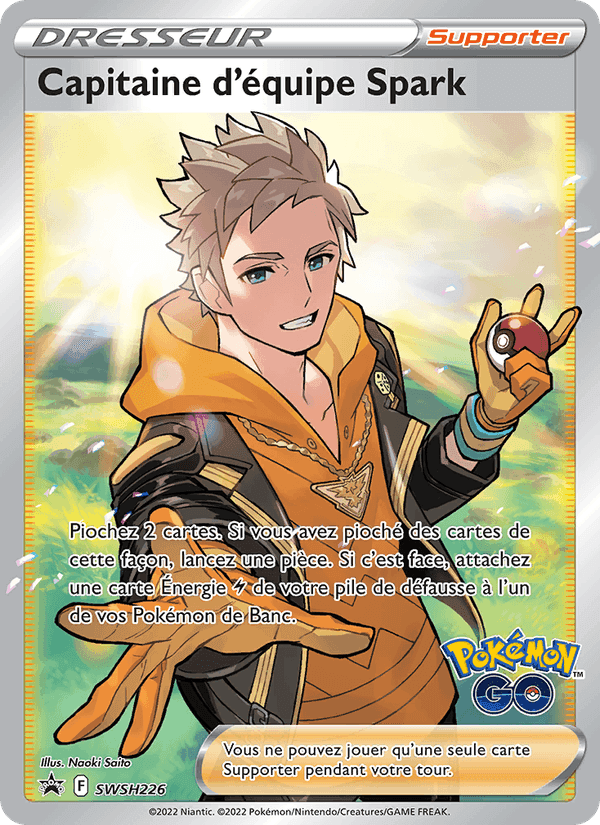Capitaine d'équipe Spark, carte SWSH226 de Promo SWSH