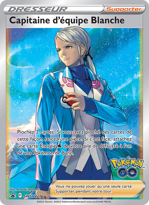Capitaine d'équipe Blanche, card SWSH227 from Promo SWSH