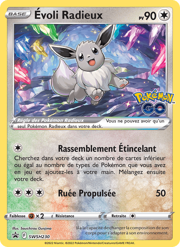 Évoli Radieux, carta SWSH230 di Promo SWSH