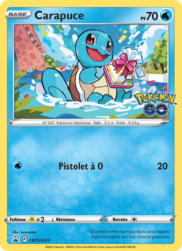 Carapuce, carte SWSH233 de Promo SWSH