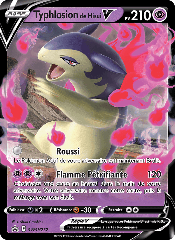 Typhlosion de Hisui V, card SWSH237 from Promo SWSH