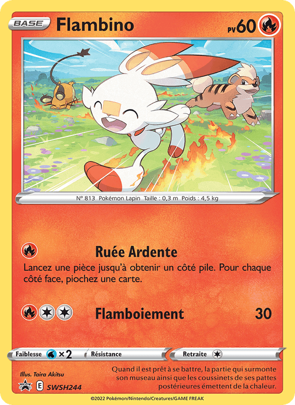 Flambino, card SWSH244 from Promo SWSH