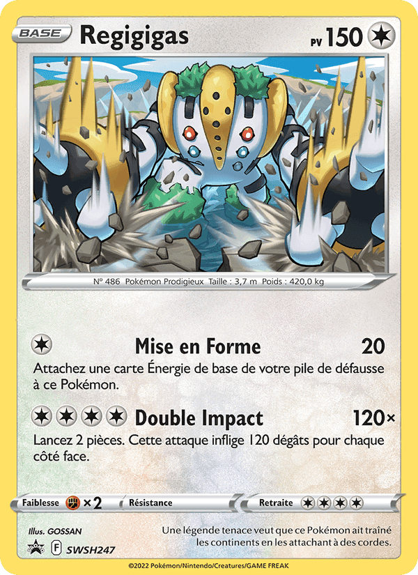 Regigigas, carte SWSH247 de Promo SWSH