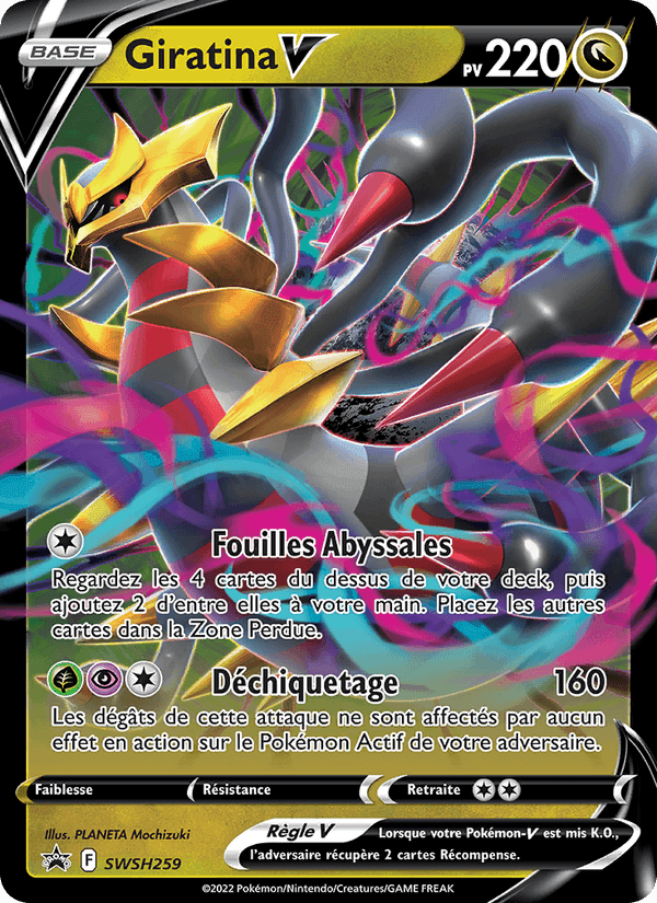 Giratina V, carta SWSH259 de Promo SWSH