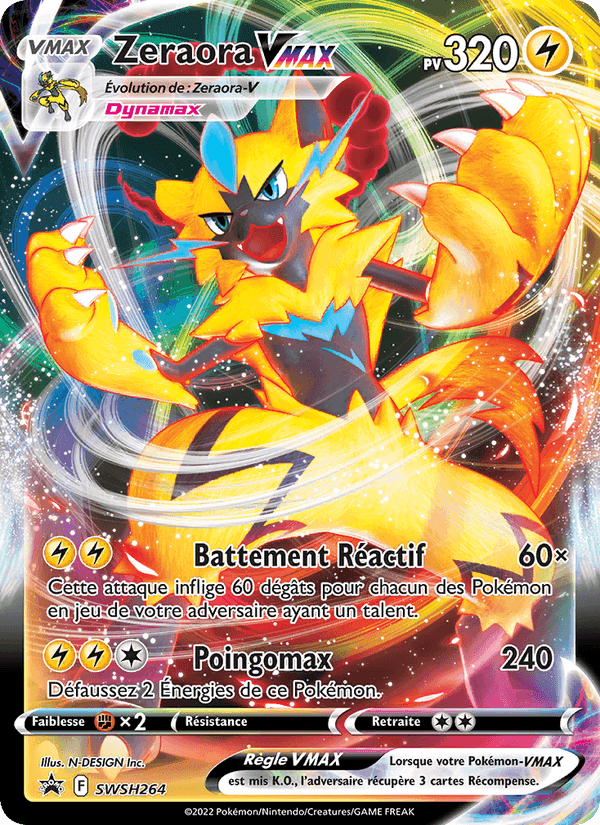 Zeraora VMAX, card SWSH264 from Promo SWSH