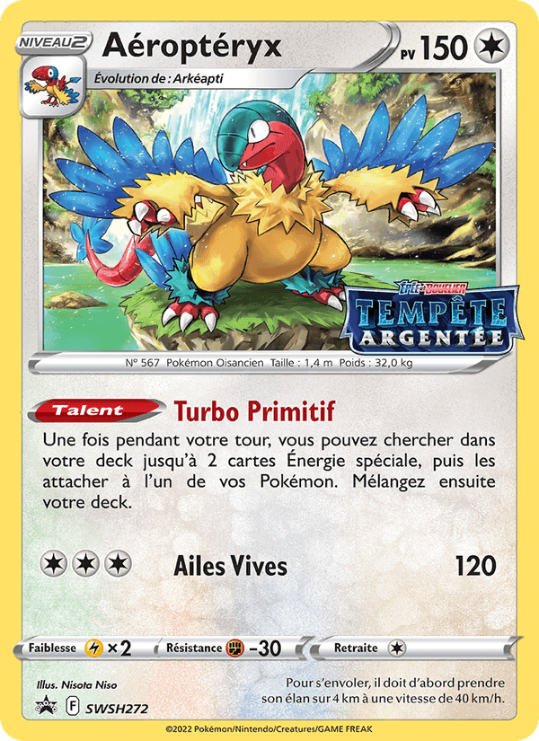 Aéroptéryx, carte SWSH272 de Promo SWSH