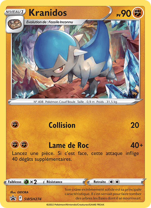 Kranidos, carte SWSH274 de Promo SWSH