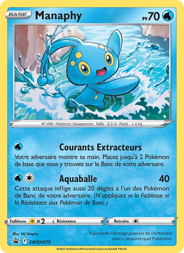 Manaphy, card SWSH275 from Promo SWSH