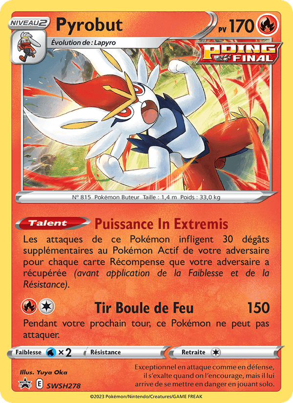 Pyrobut, carta SWSH278 di Promo SWSH