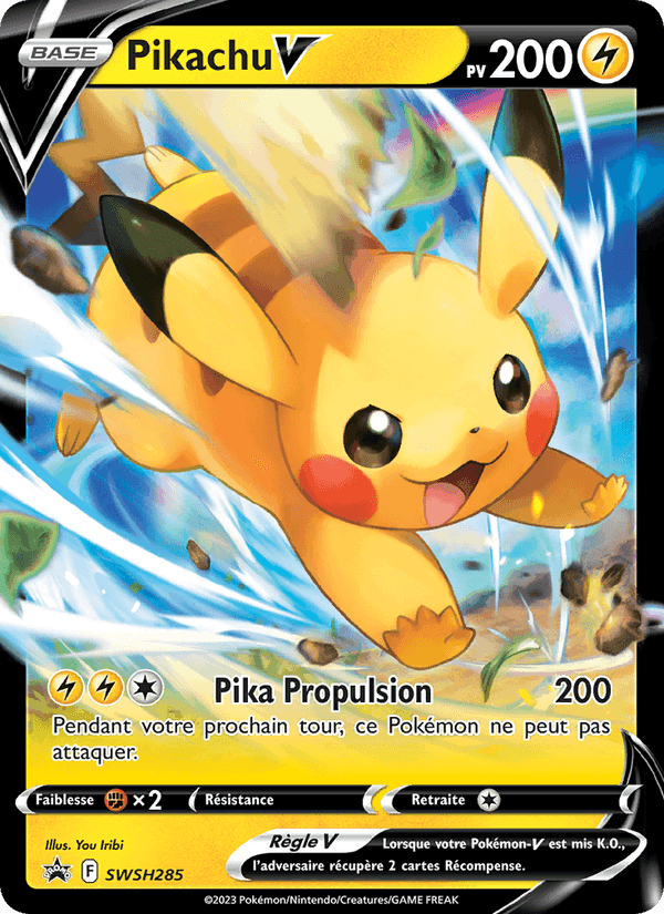 Pikachu V, carte SWSH285 de Promo SWSH