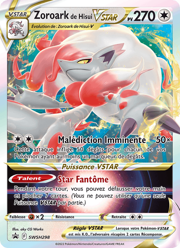 Zoroark de Hisui VSTAR, carte SWSH298 de Promo SWSH