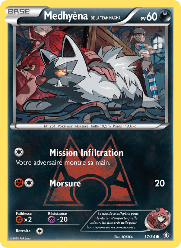 Medhyèna de la Team Magma, carte 17 de Double Danger