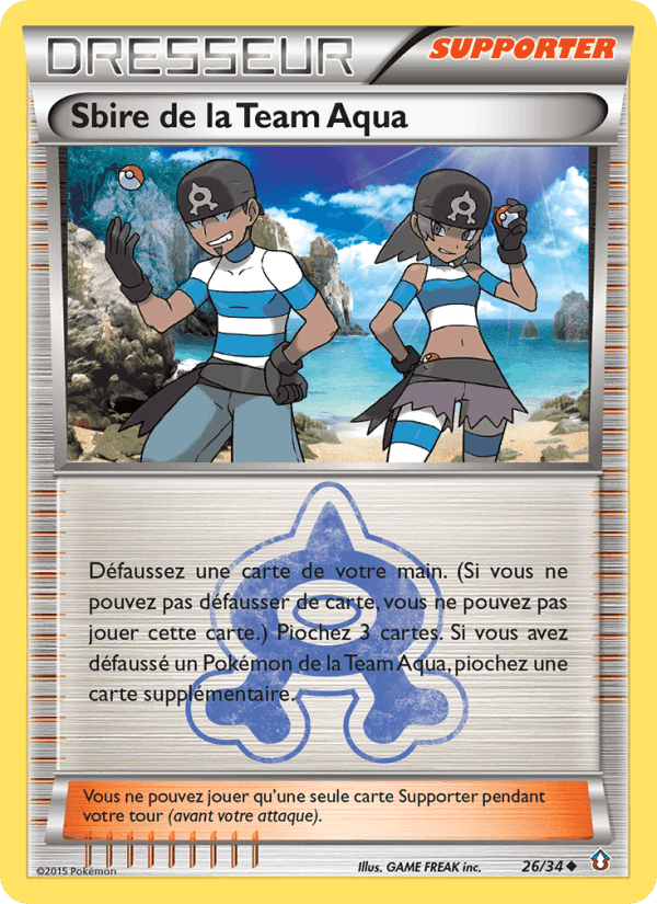 Sbire de la Team Aqua, carte 26 de Double Danger