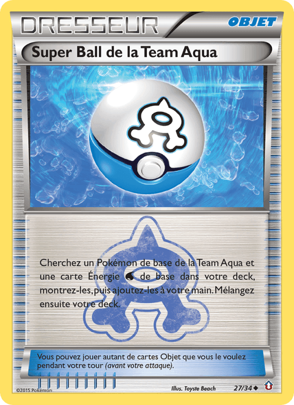 Super Ball de la Team Aqua, carte 27 de Double Danger