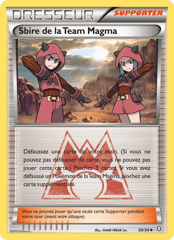 Sbire de la Team Magma, carte 30 de Double Danger