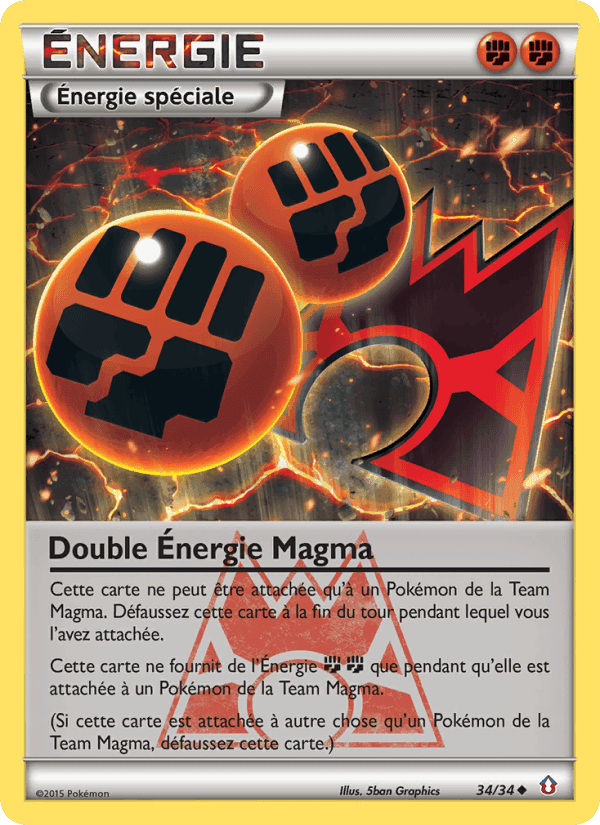 Double Énergie Magma, carte 34 de Double Danger