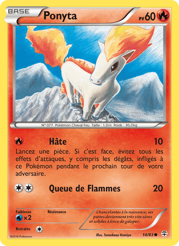 Ponyta, carte 14 de Générations