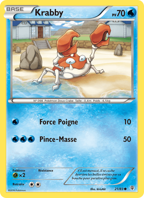 Krabby, carte 21 de Générations