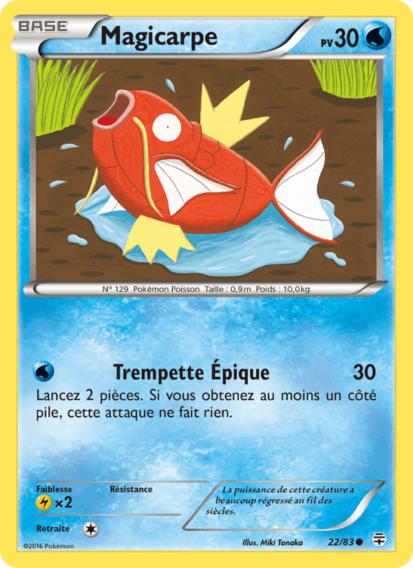 Magicarpe, carte 22 de Générations