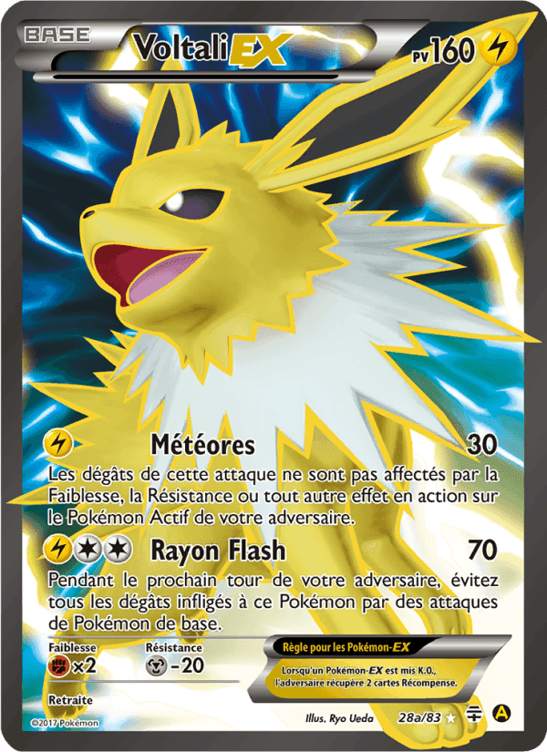 Voltali-EX, card 28a from Générations