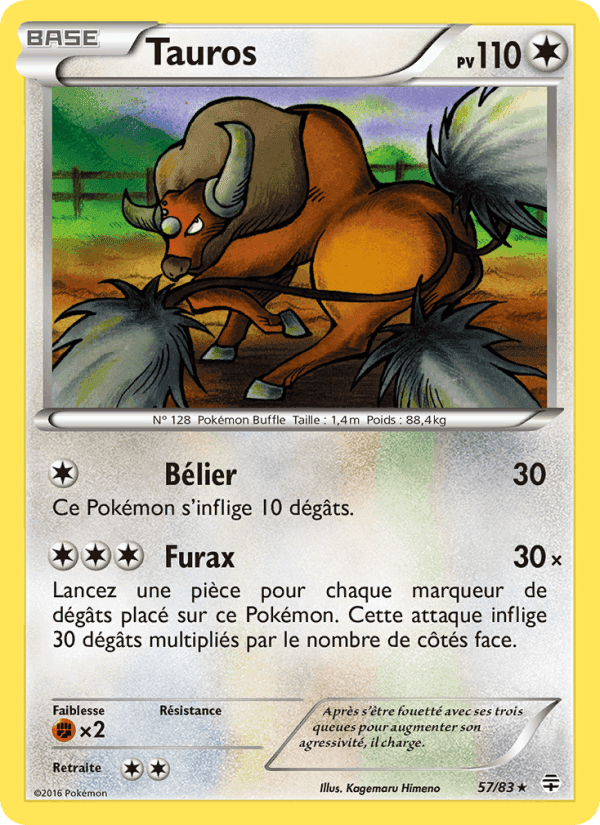 Tauros, carte 57 de Générations