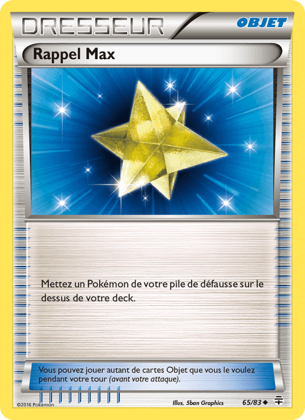 Rappel Max, carte 65 de Générations