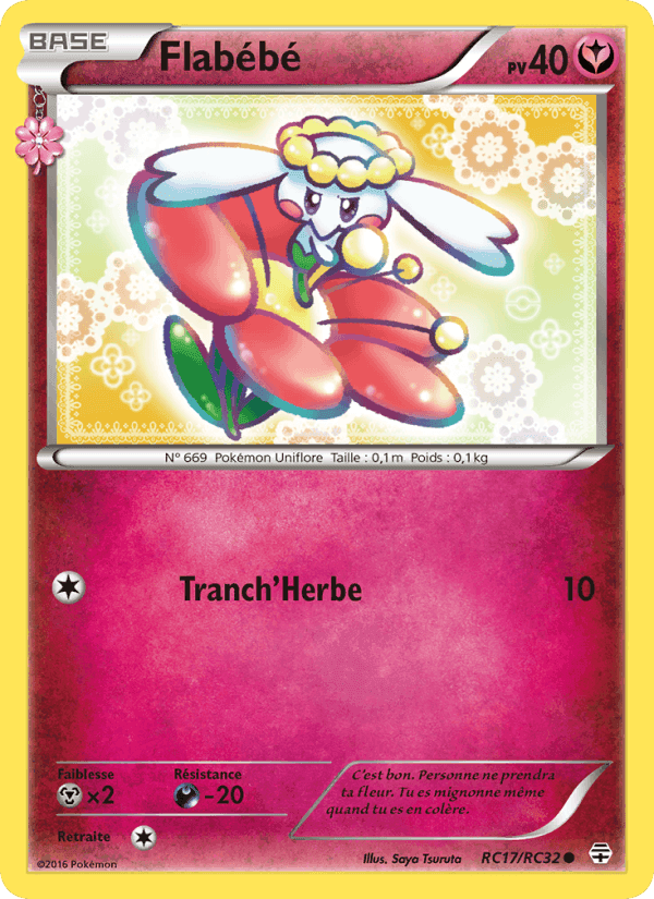 Flabébé, card RC17 from Générations