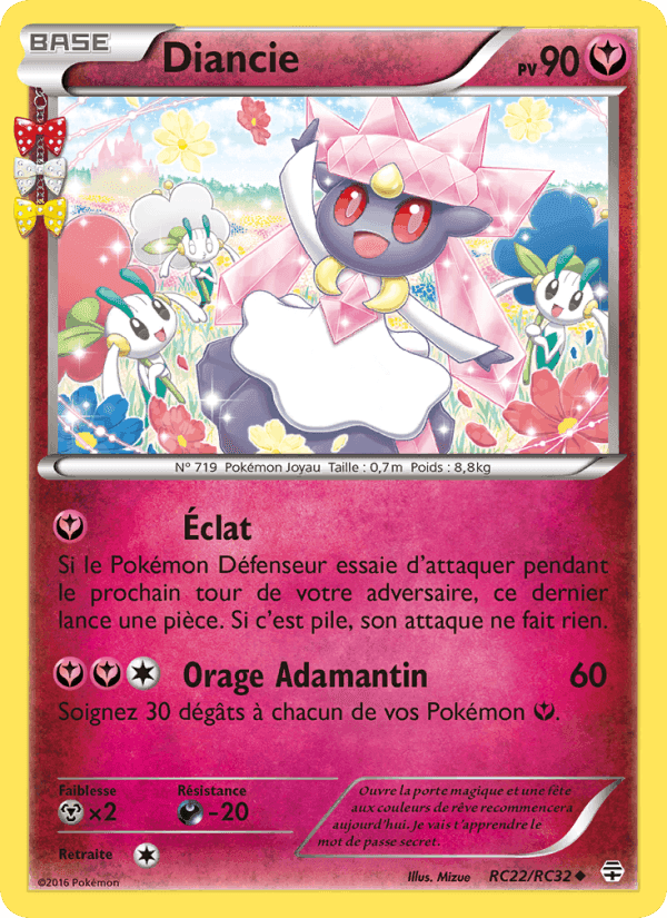 Diancie, carte RC22 de Générations