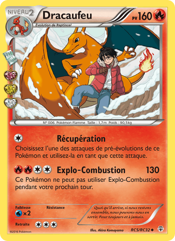 Dracaufeu, card RC5 from Générations