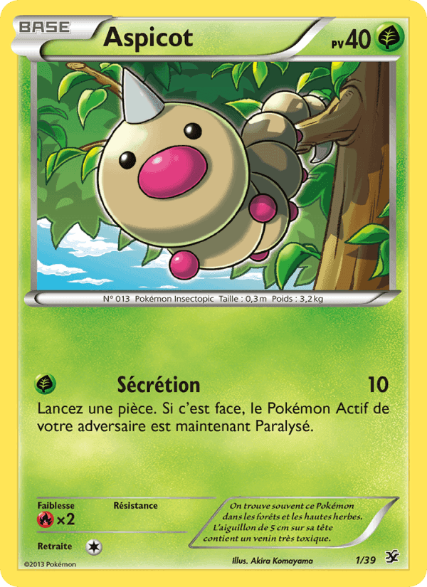 Aspicot, carte 1 de Bienvenue à Kalos