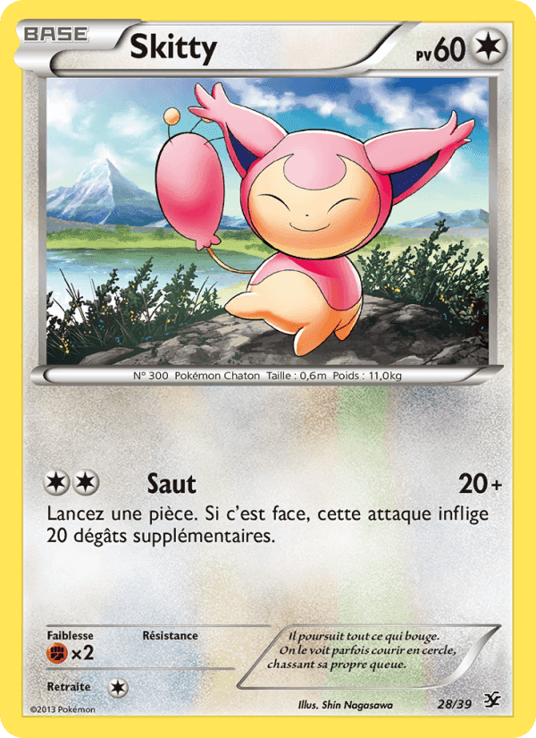 Bienvenue à Kalos の 28 番、Skitty