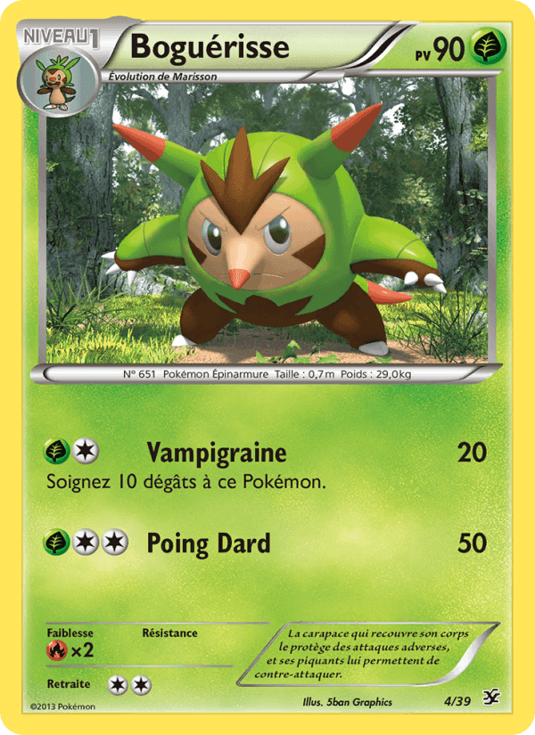 Boguérisse, card 4 from Bienvenue à Kalos