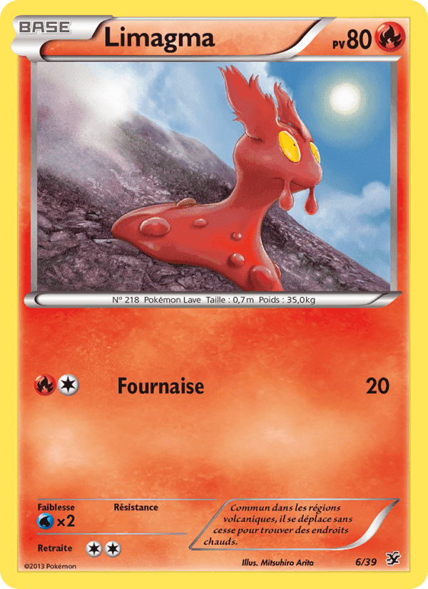 Limagma, carta 6 de Bienvenue à Kalos