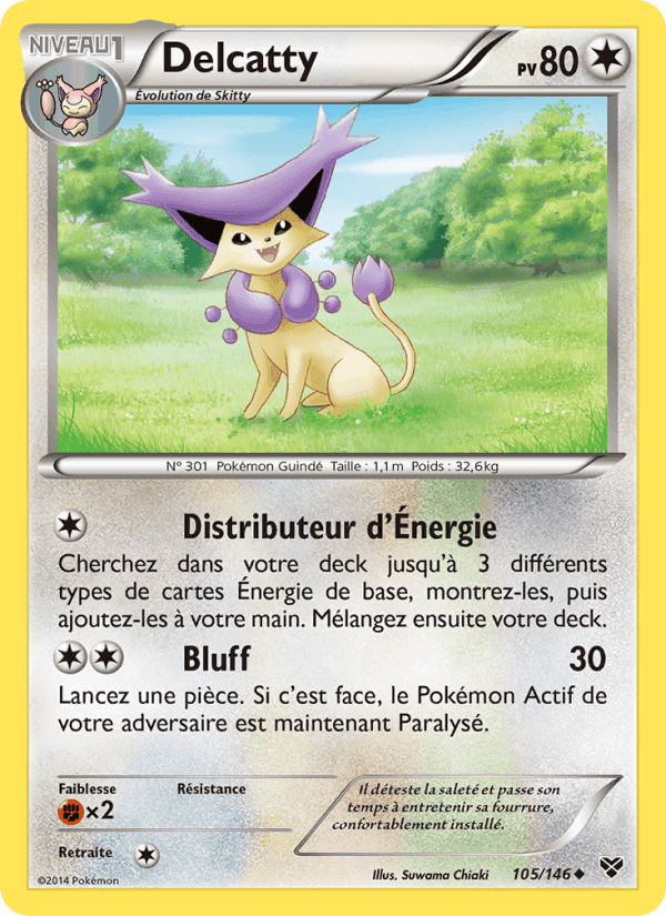 Delcatty, carte 105 de XY