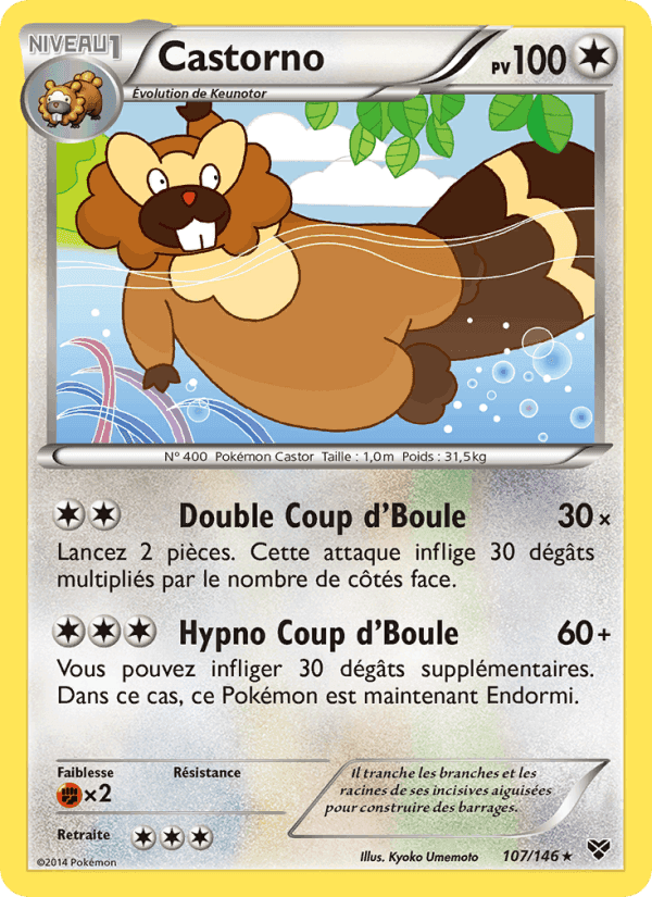 Castorno, card 107 from XY