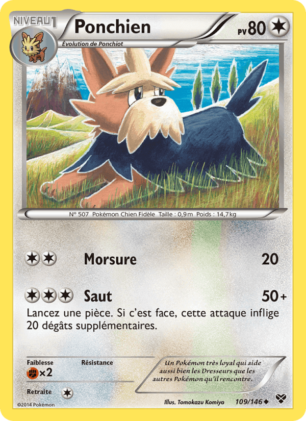 Ponchien, carte 109 de XY