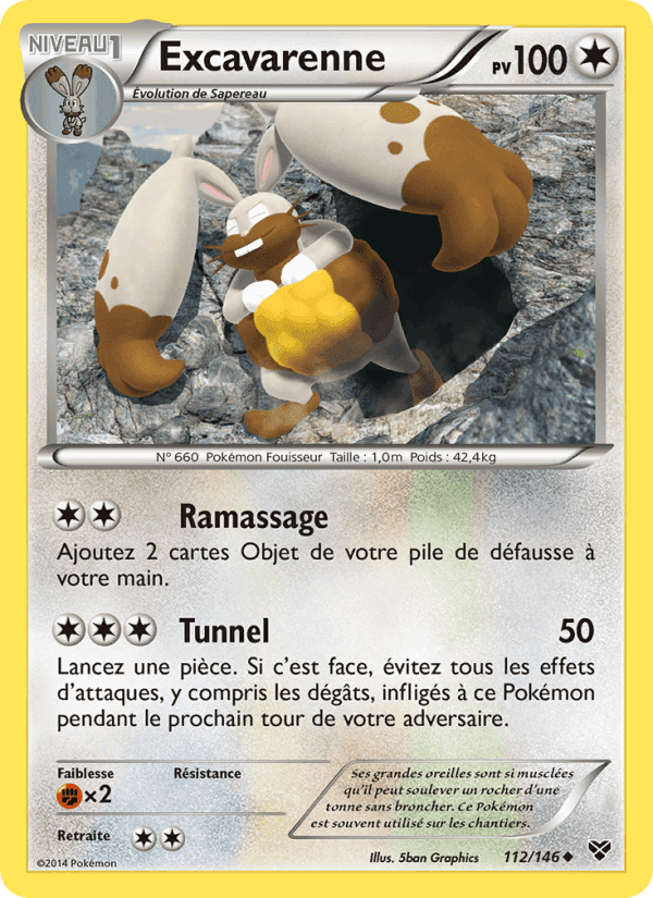 Excavarenne, carte 112 de XY