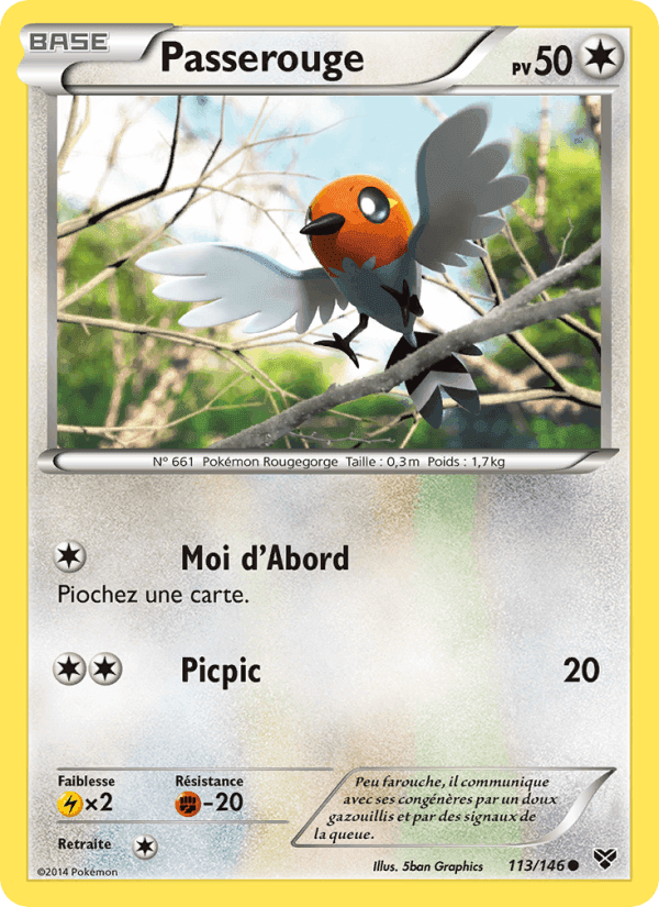 Passerouge, carta 113 di XY