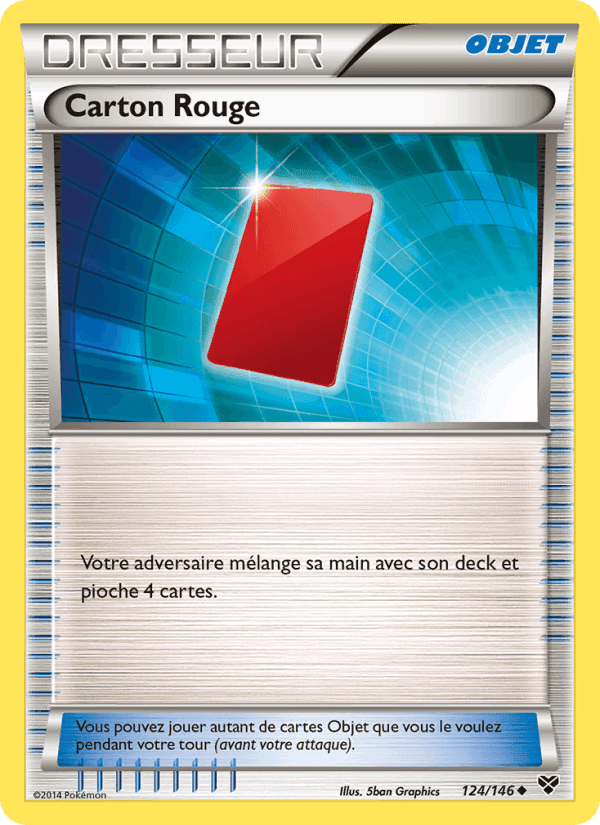 Carton Rouge, carte 124 de XY