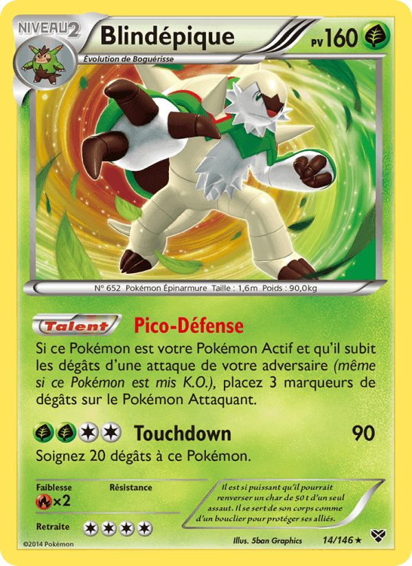 Blindépique, card 14 from XY
