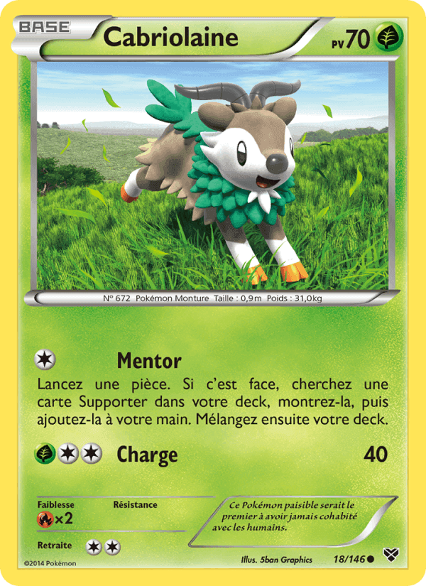Cabriolaine, carte 18 de XY