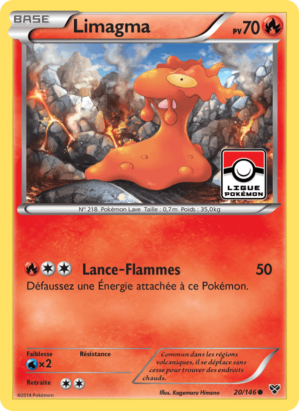 Limagma, carte 20 de XY
