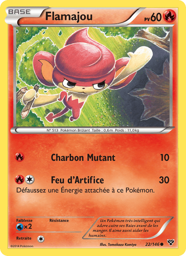 Flamajou, card 22 from XY