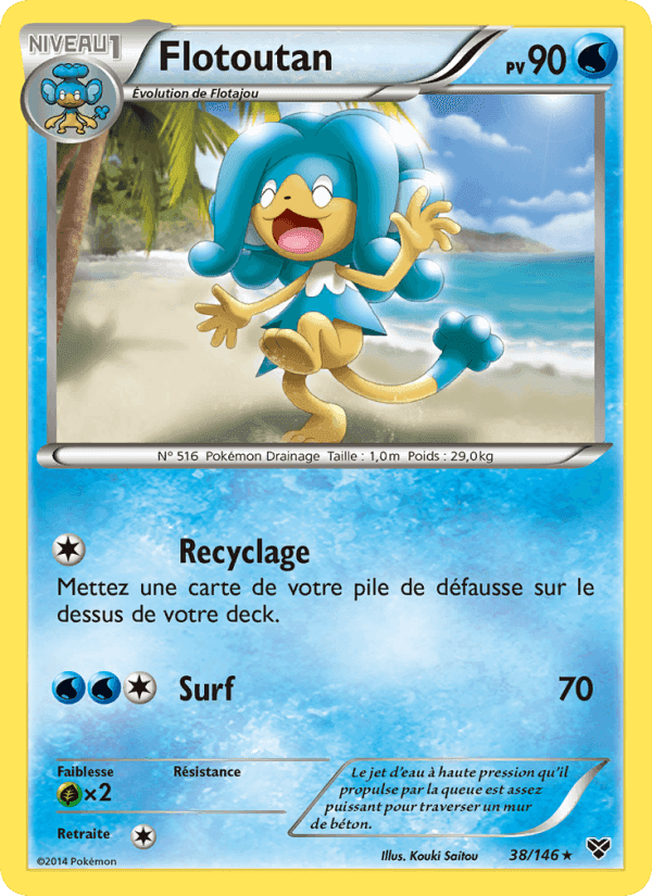 Flotoutan, carte 38 de XY