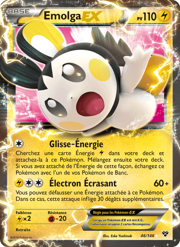 Emolga EX, carta 46 de XY