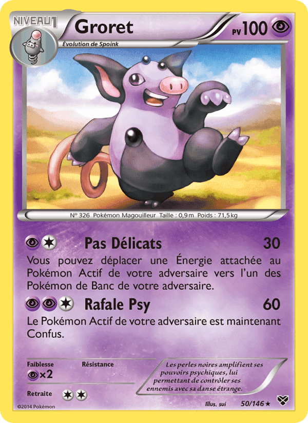 Groret, carte 50 de XY