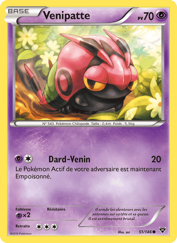 Venipatte, carte 51 de XY