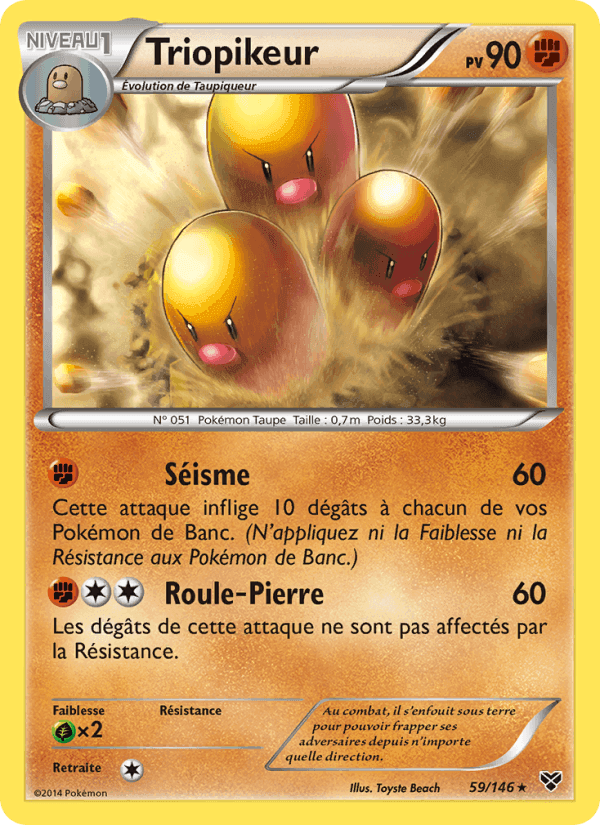 Triopikeur, carte 59 de XY