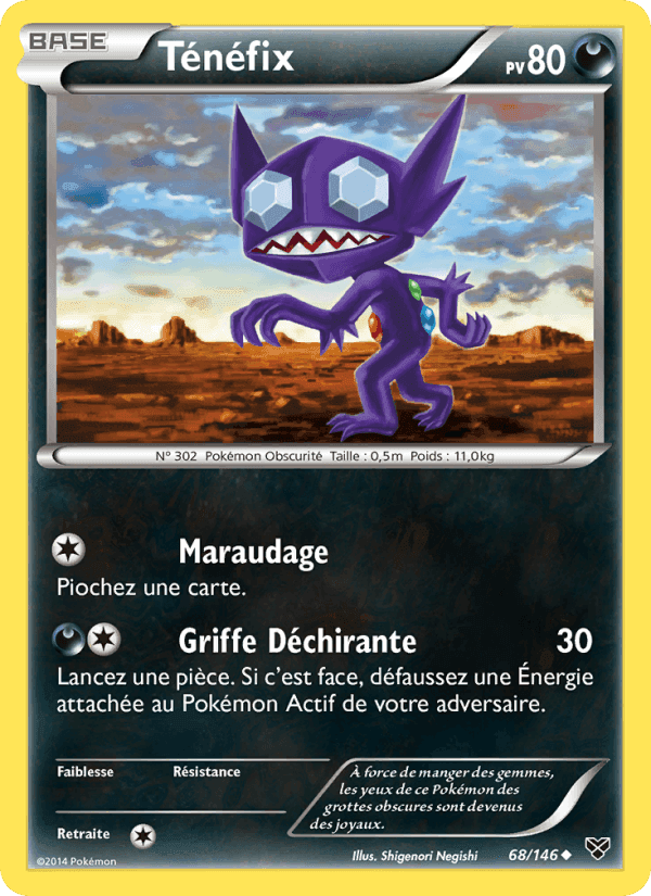 Ténéfix, carte 68 de XY