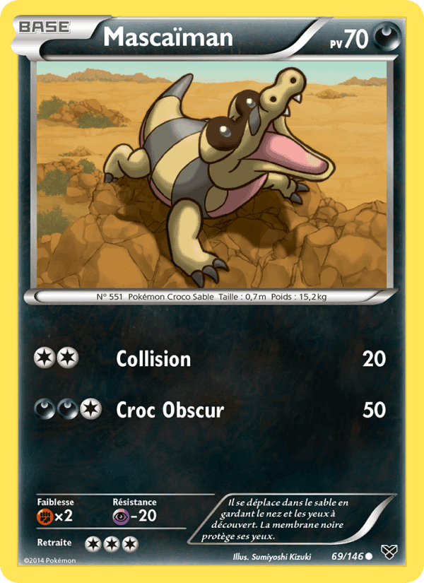Mascaïman, carte 69 de XY
